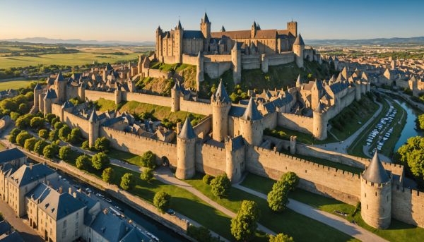 Cité de carcassonne : remparts, basilique et patrimoine unesco avec le camping olivigne