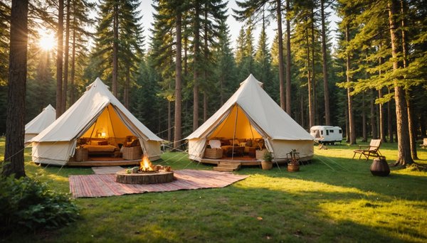 Les différents types d'hébergements proposés en camping